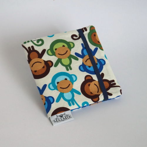 Pixibuchhülle mit Affen in Blau